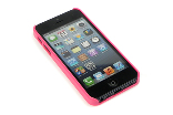 iPhone 5 med rosa skal
